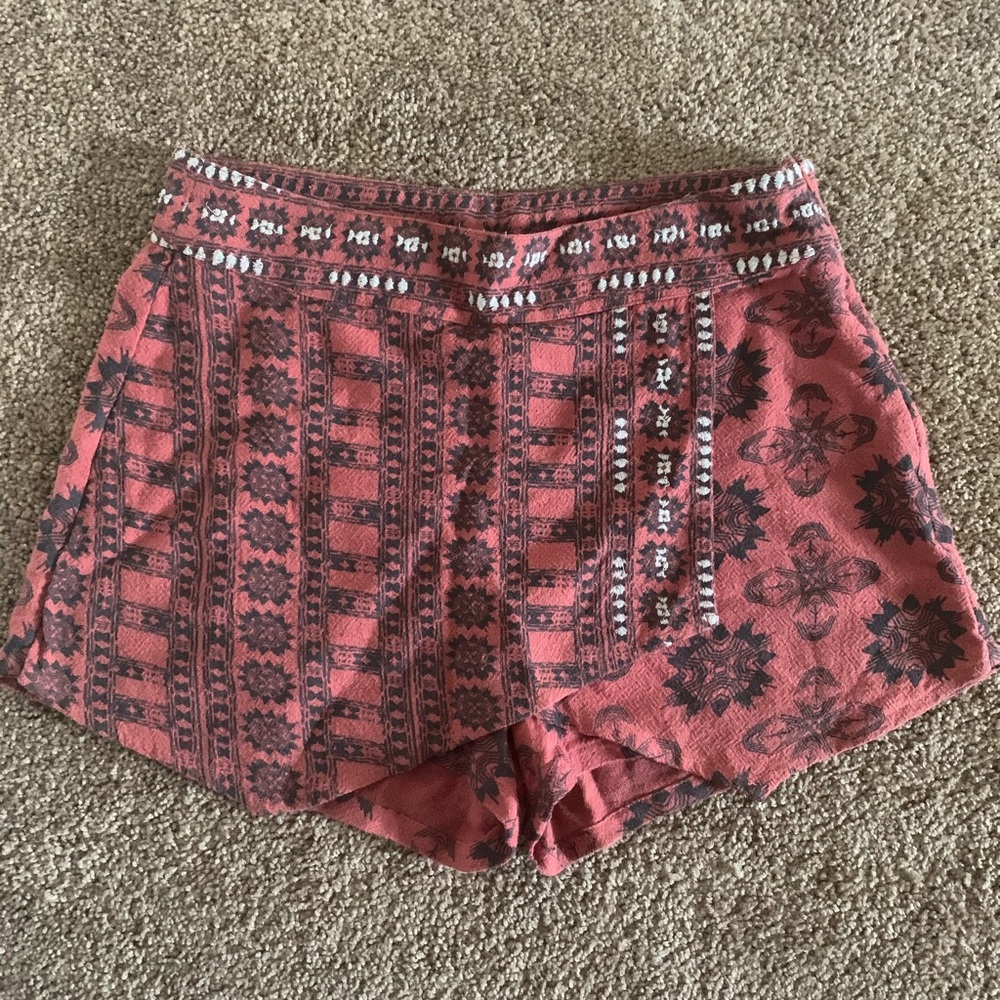 Free People Embroidered Skort